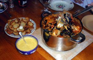 Bouillabaisse is more than a meal; it is a feast, a delicious, fragrant feast. 