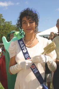 The Mayo Queen, with her Golden Spatula