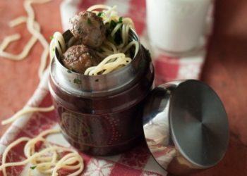 Spagetti and Meatballs in Thermos