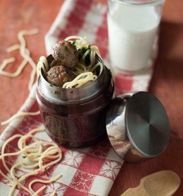 Spagetti and Meatballs in Thermos