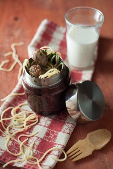 Spagetti and Meatballs in Thermos