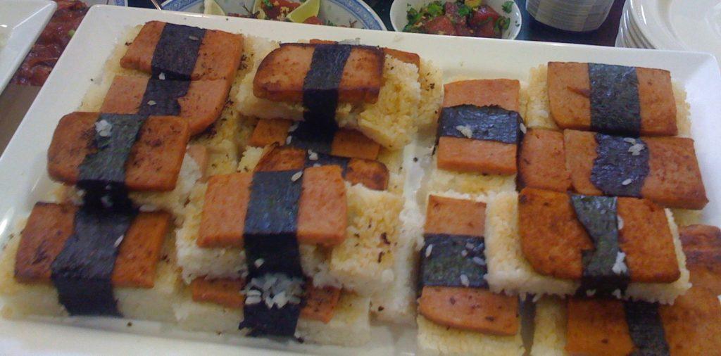 Spam Musubi, by students at Santa Rosa Junior College