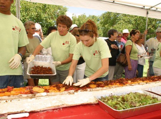 Participants at the World's Biggest BLT Celebration