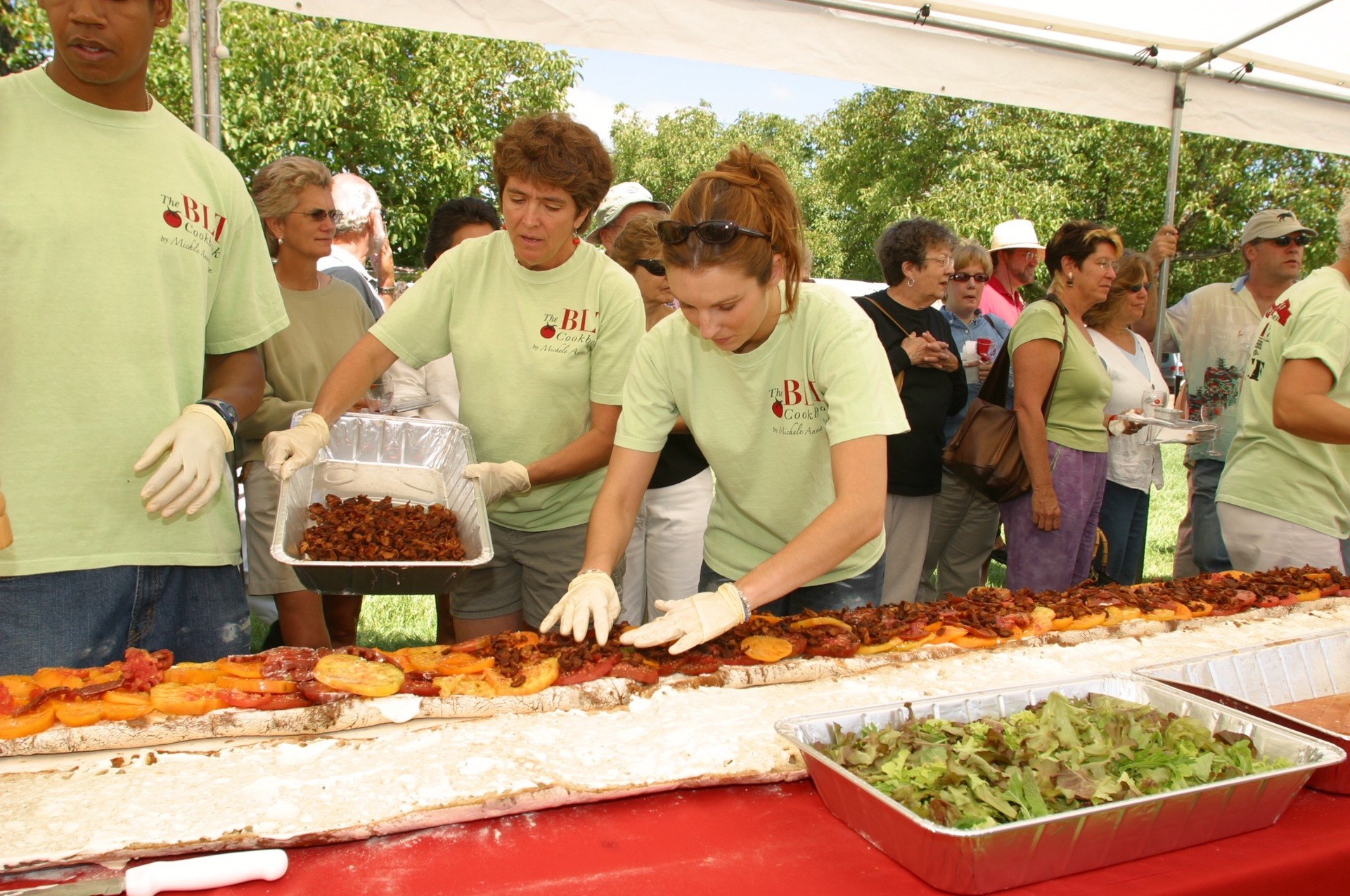 Participants at the World's Biggest BLT Celebration