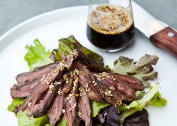 Zing! Soy-Lime Sauce on Grilled Skirt Steak