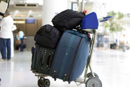 Luggage at Milan Train Station