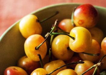 poached cherries