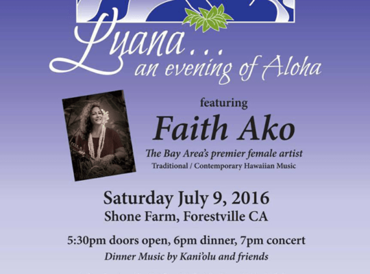 Launa, An Evening of Aloha Brochure