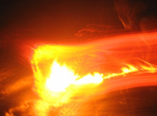 A Burning Lei in the Lava Flow