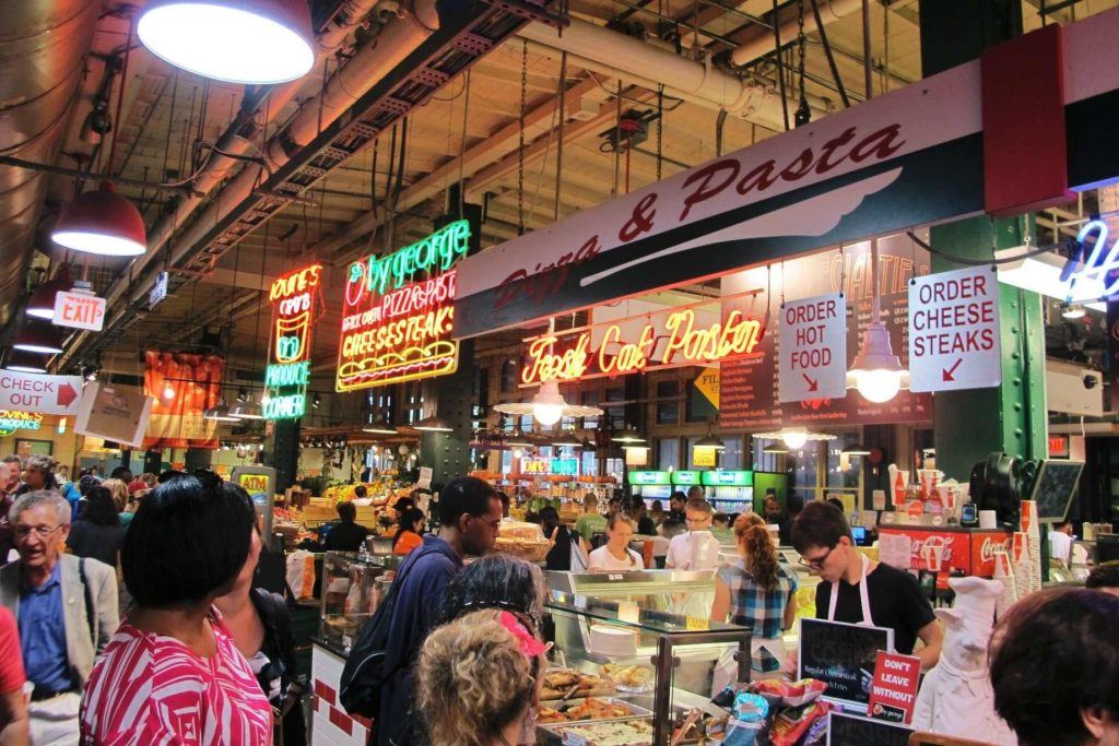 Food Stands at Harvest Market Festival Philadelphia