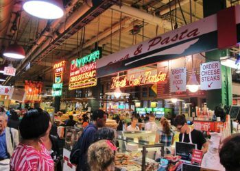 Food Stands at Harvest Market Festival Philadelphia