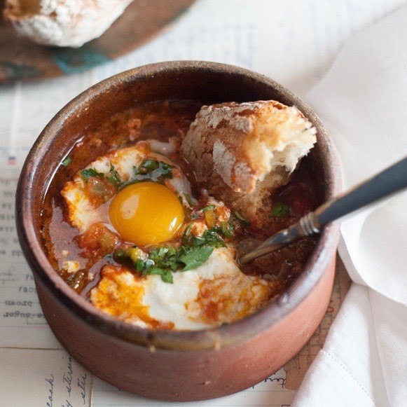 Fresh bowl of Shakshuka