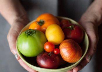 Bowl of Heirloom Tomatoes