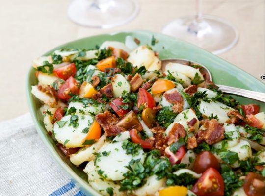 Potato Salad with Bacon and Tomatoes