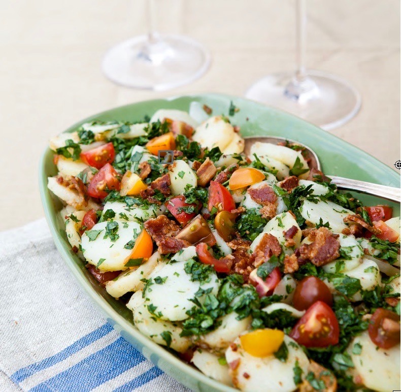 Potato Salad with Bacon and Tomatoes